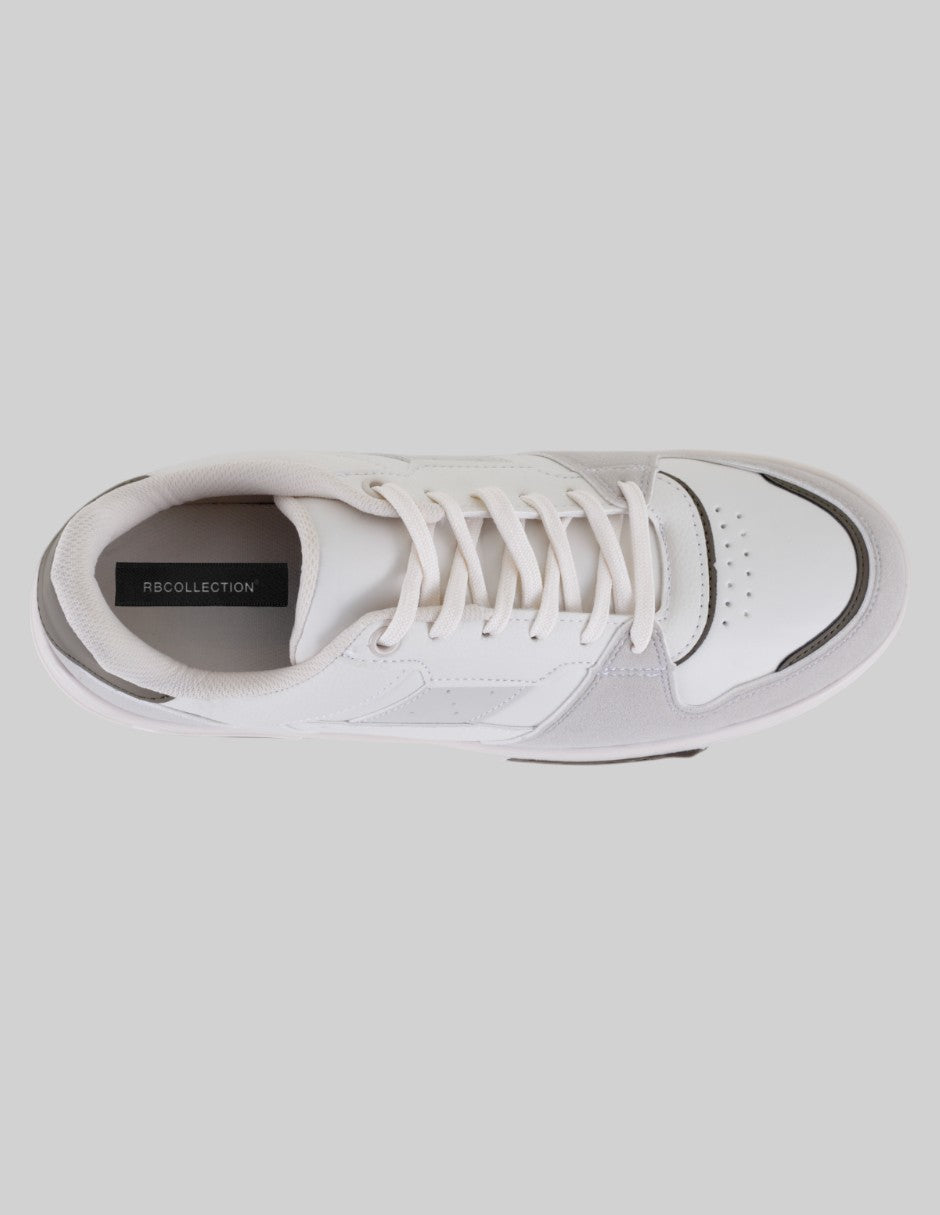 Tenis con cordones Bear en Piel vegana – Beige