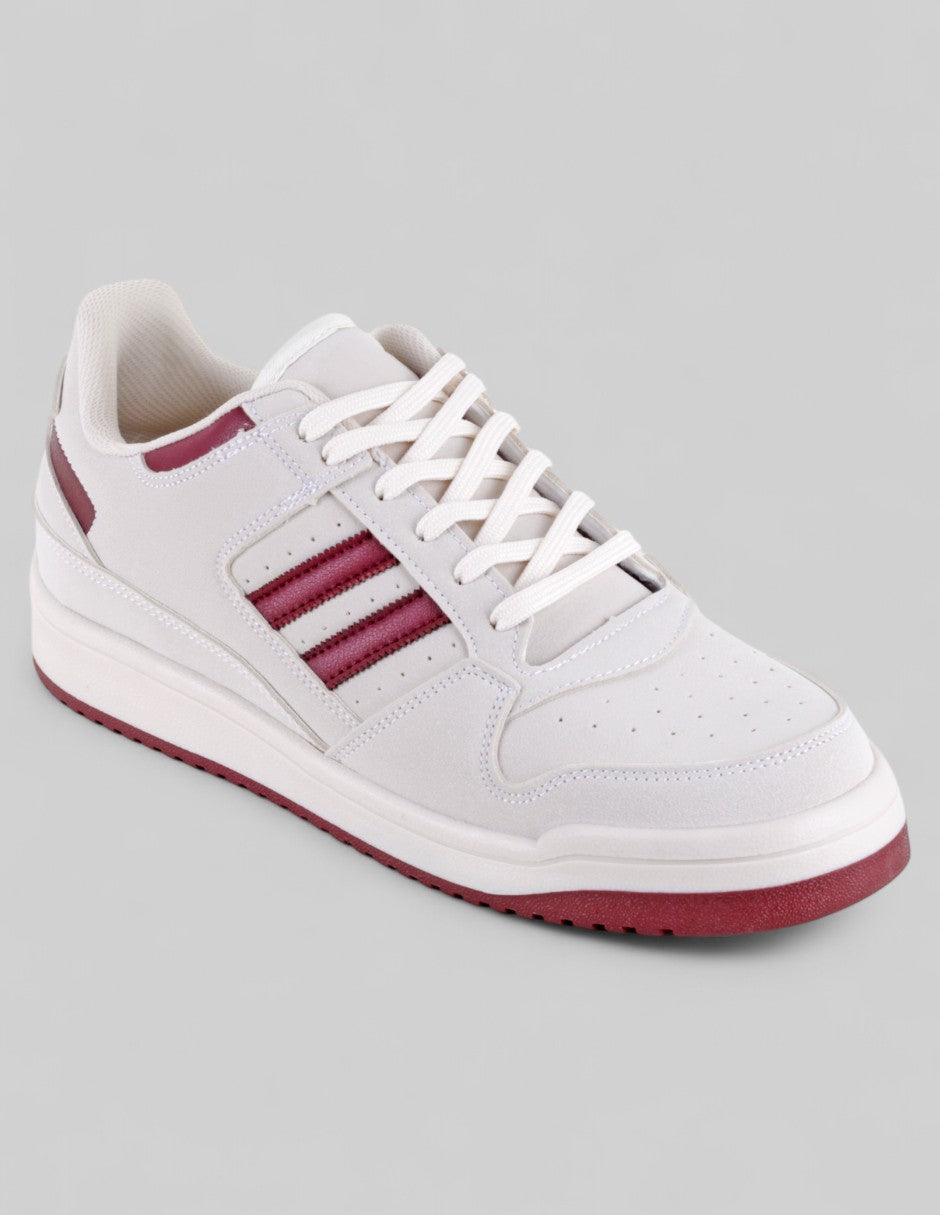 Tenis con cordones Exterior Piel vegana Color Beige Para Hombre De RBCOLLECTION