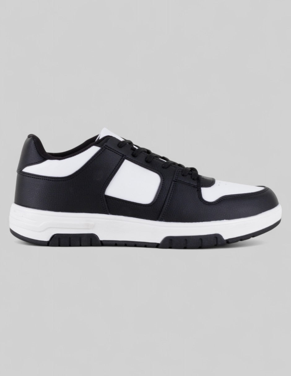 Tenis con cordones Bear en Piel vegana – Blanco