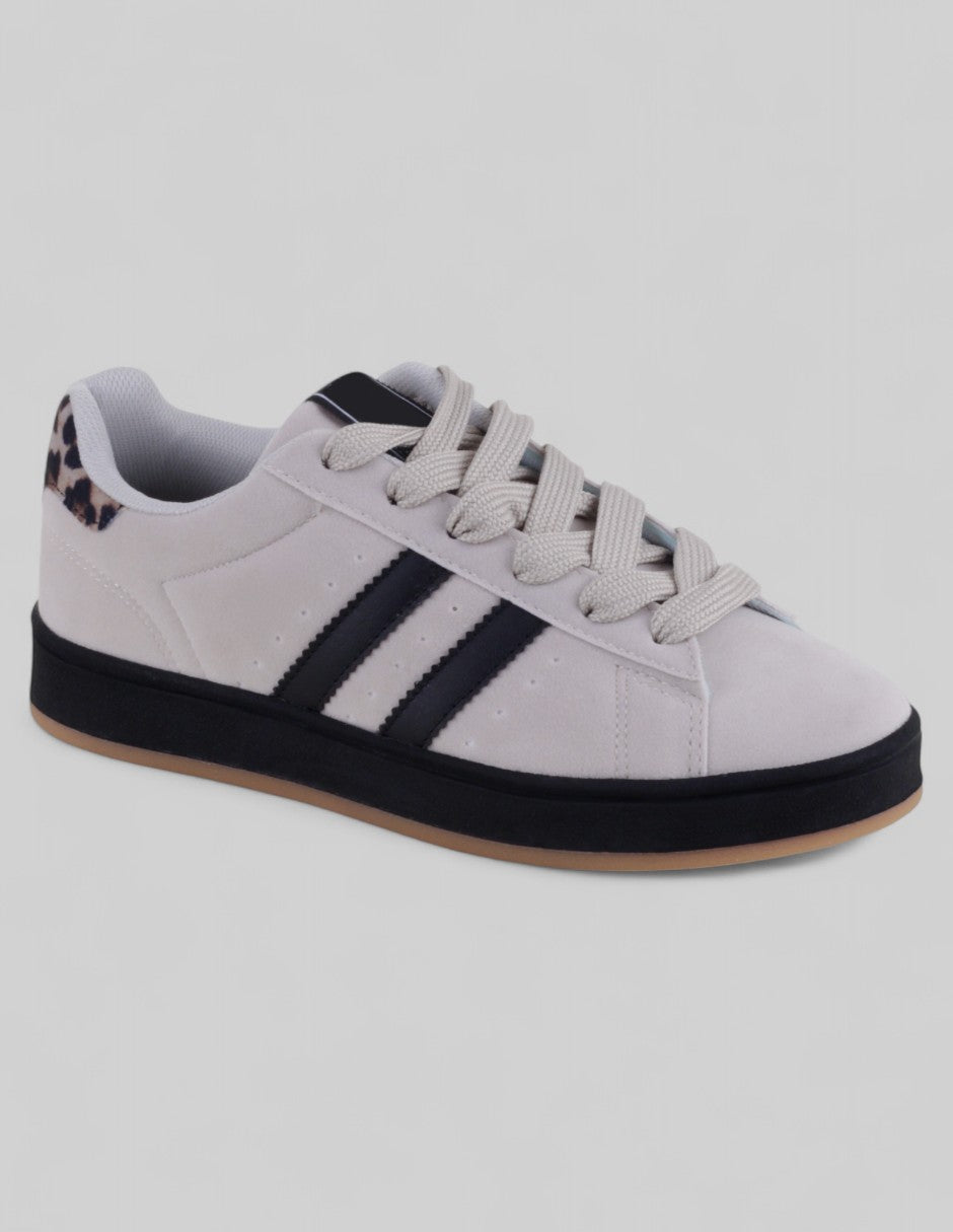 Tenis con cordones  Highline en Gamuza sintética – Beige