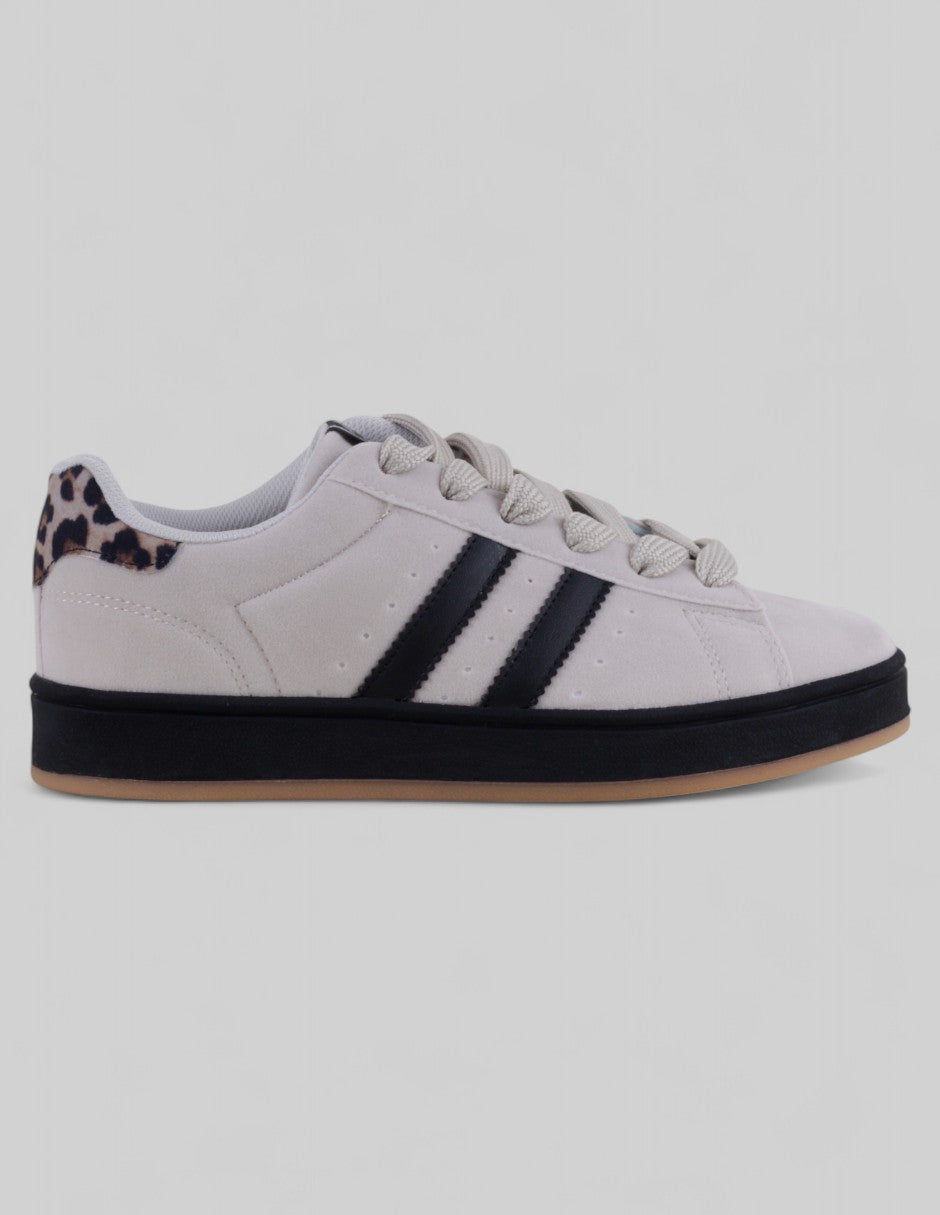 Tenis con cordones  Highline en Gamuza sintética – Beige