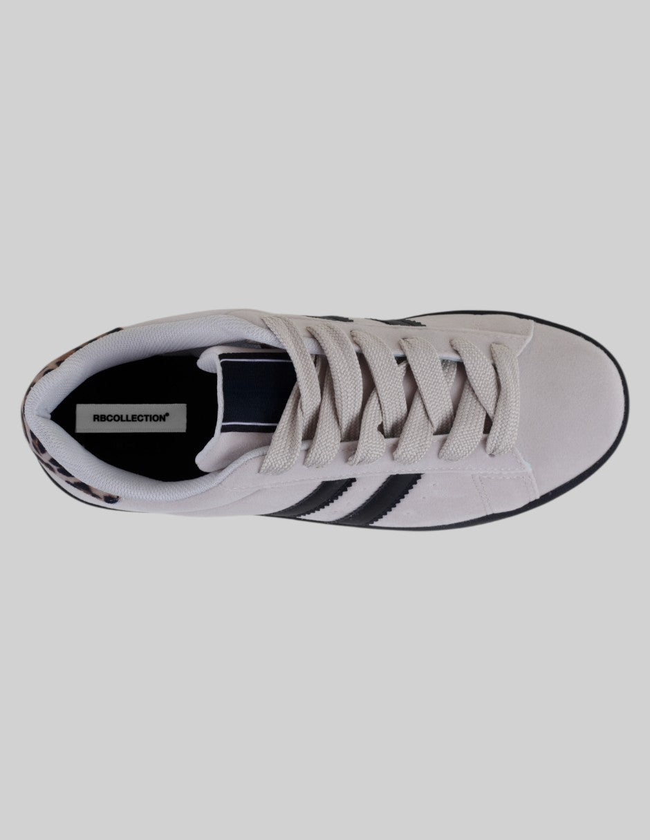 Tenis con cordones  Highline en Gamuza sintética – Beige