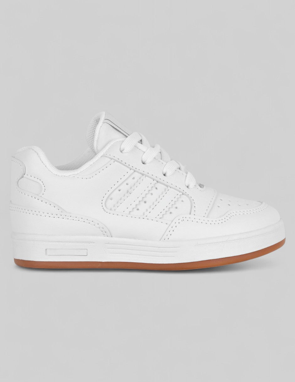 Tenis Kids  en Piel vegana – Blanco