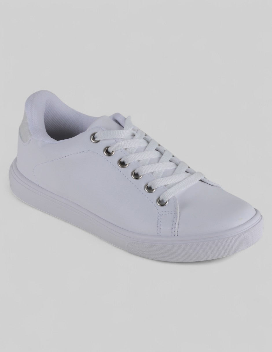 Tenis con cordones Exterior Sintético Color Blanco Para Mujer De RBBASICS