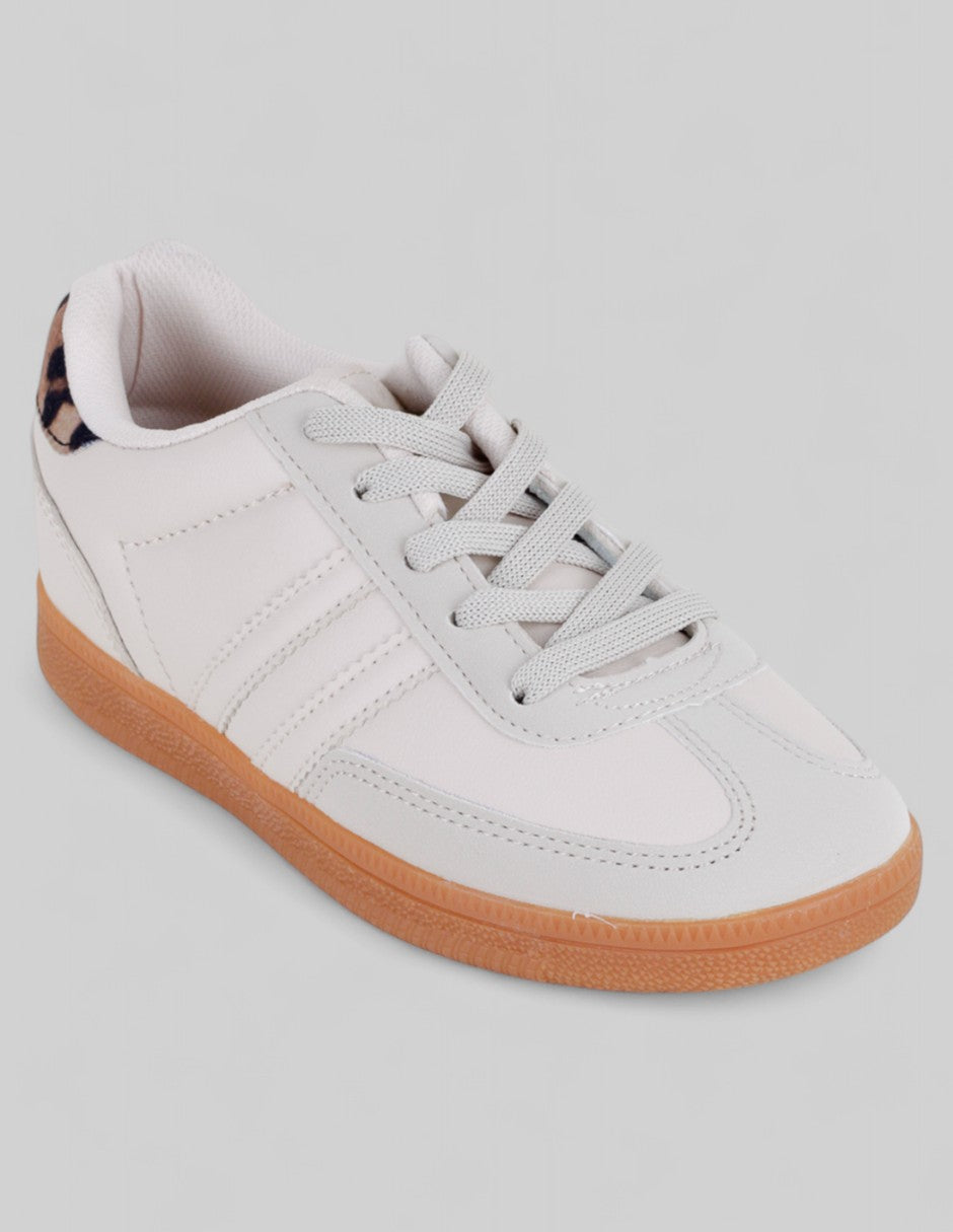 Tenis Kids  en Piel vegana – Beige