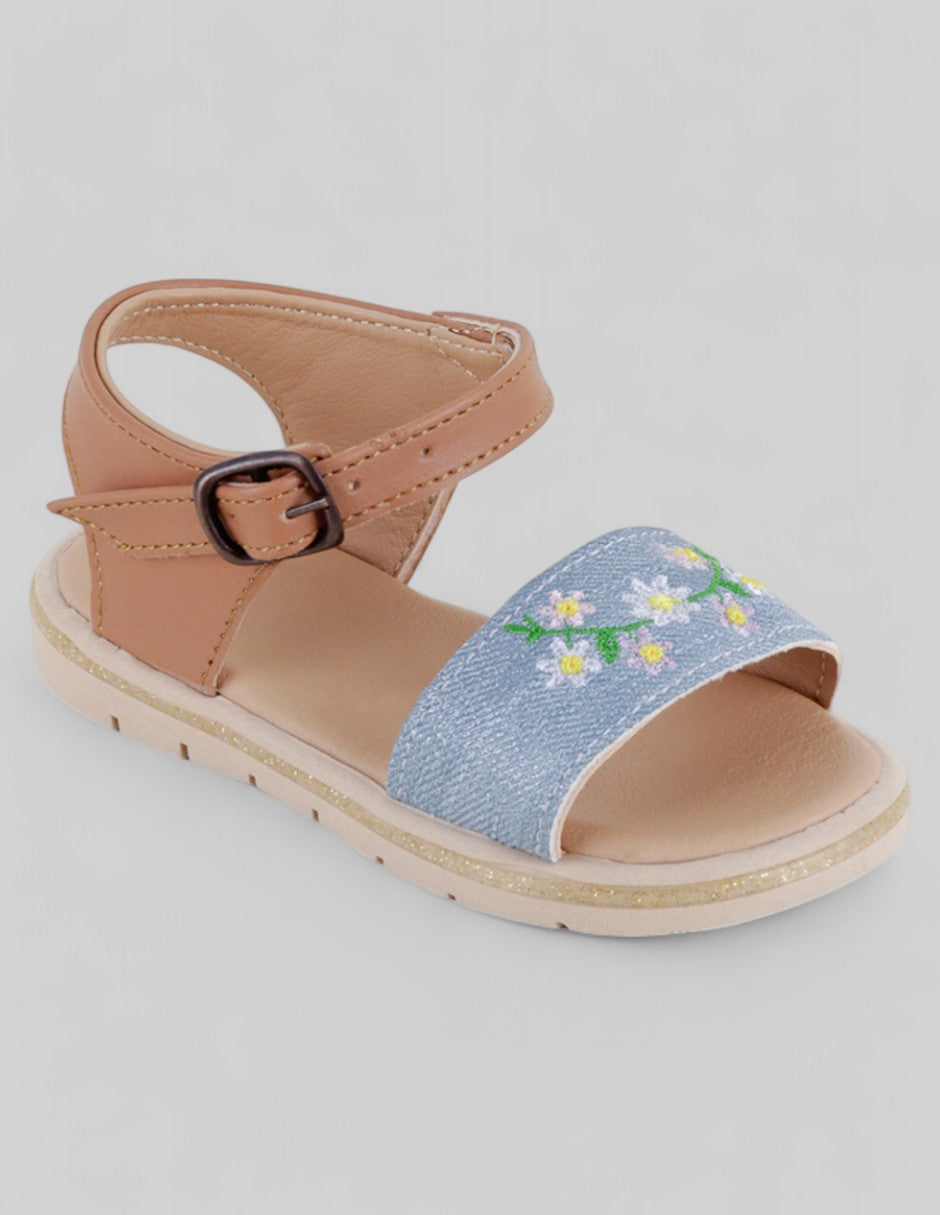 Sandalias Kids  en Piel vegana – Multicolor