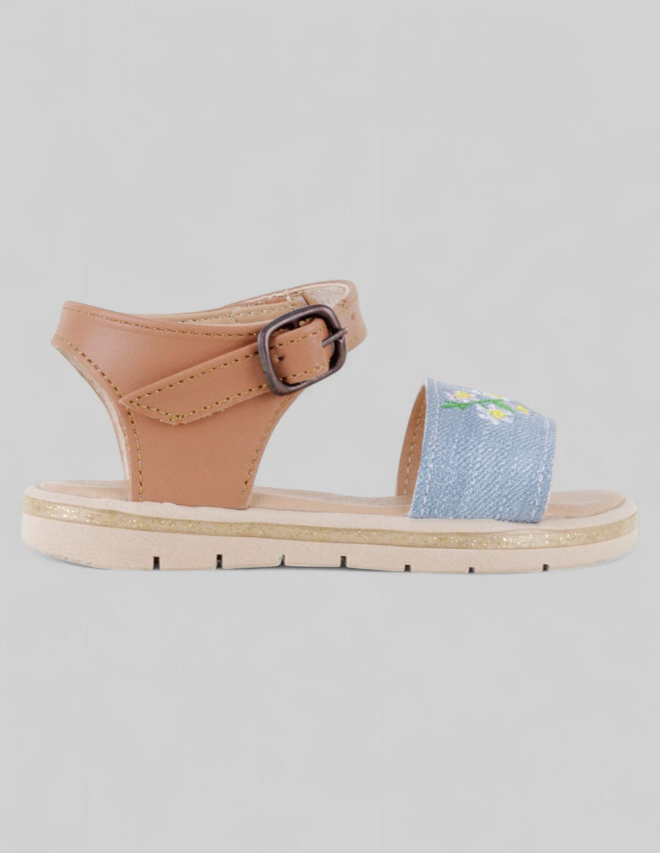 Sandalias Kids  en Piel vegana – Multicolor