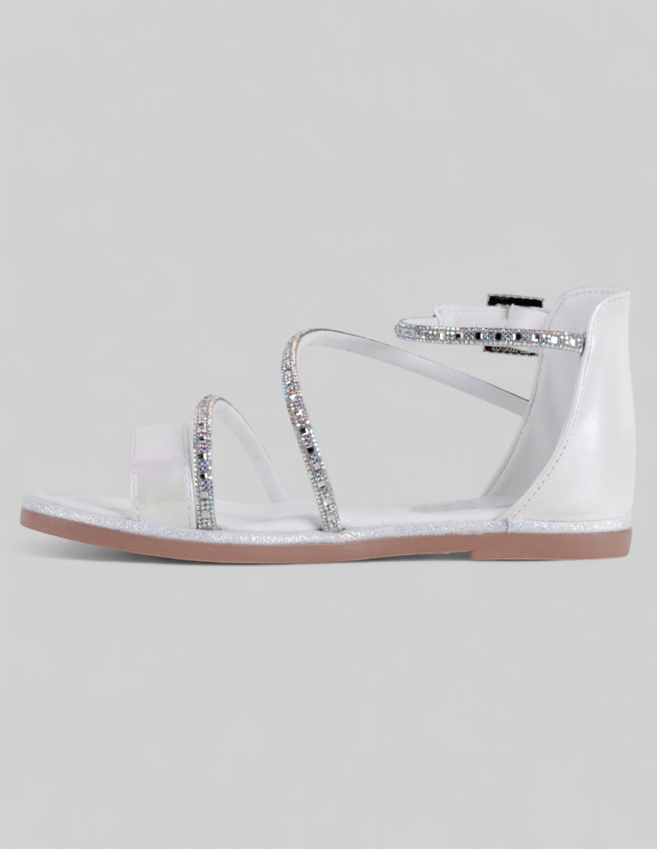 Sandalias Kids  en Sintético – Blanco