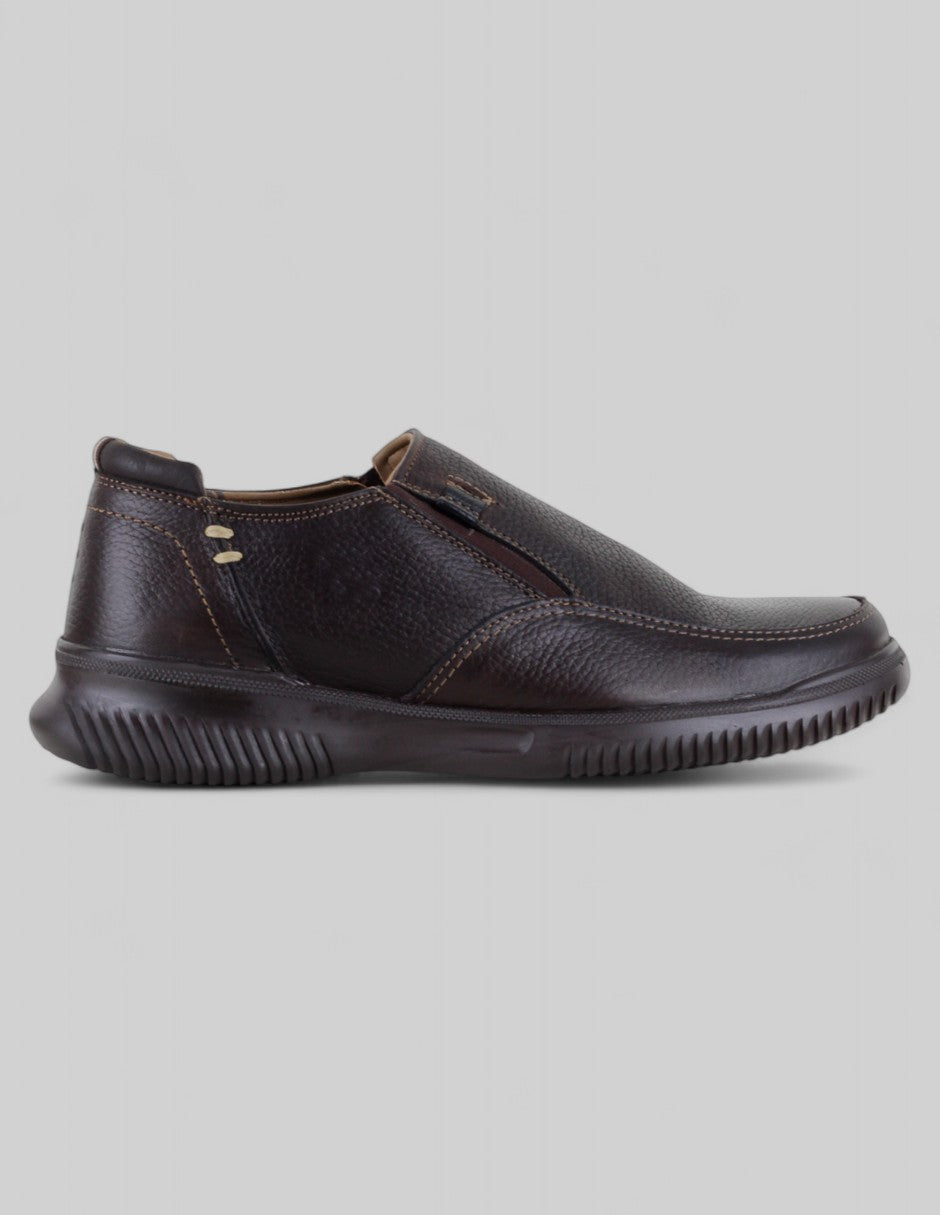 Zapato de confort Hand made en Piel – Café