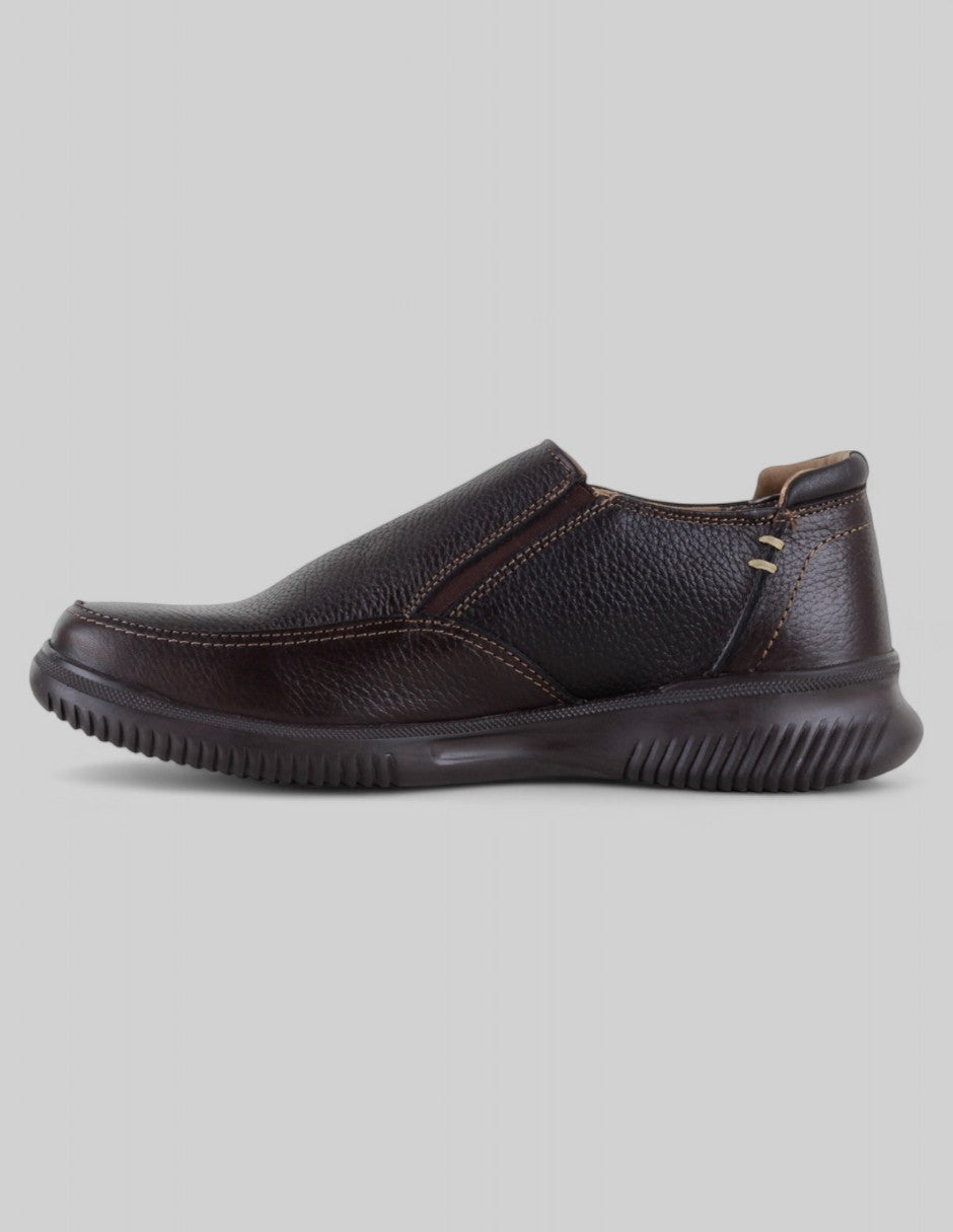 Zapatos de confort Hand made en Piel – Café