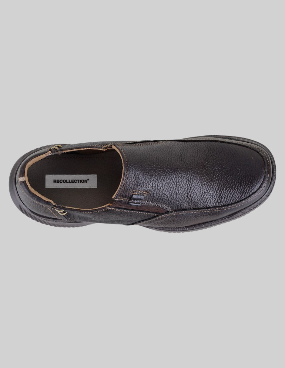 Zapatos de confort Hand made en Piel – Café