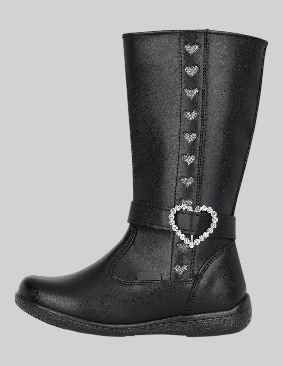 Botas Exterior Piel vegana Color Negro Para Niña De RBCOLLECTION
