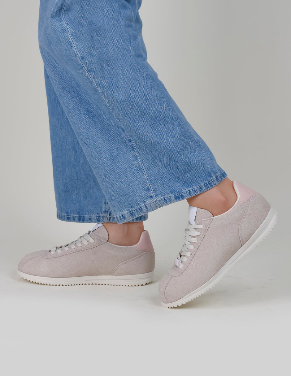 Tenis con cordones  Bear en Textil – Beige