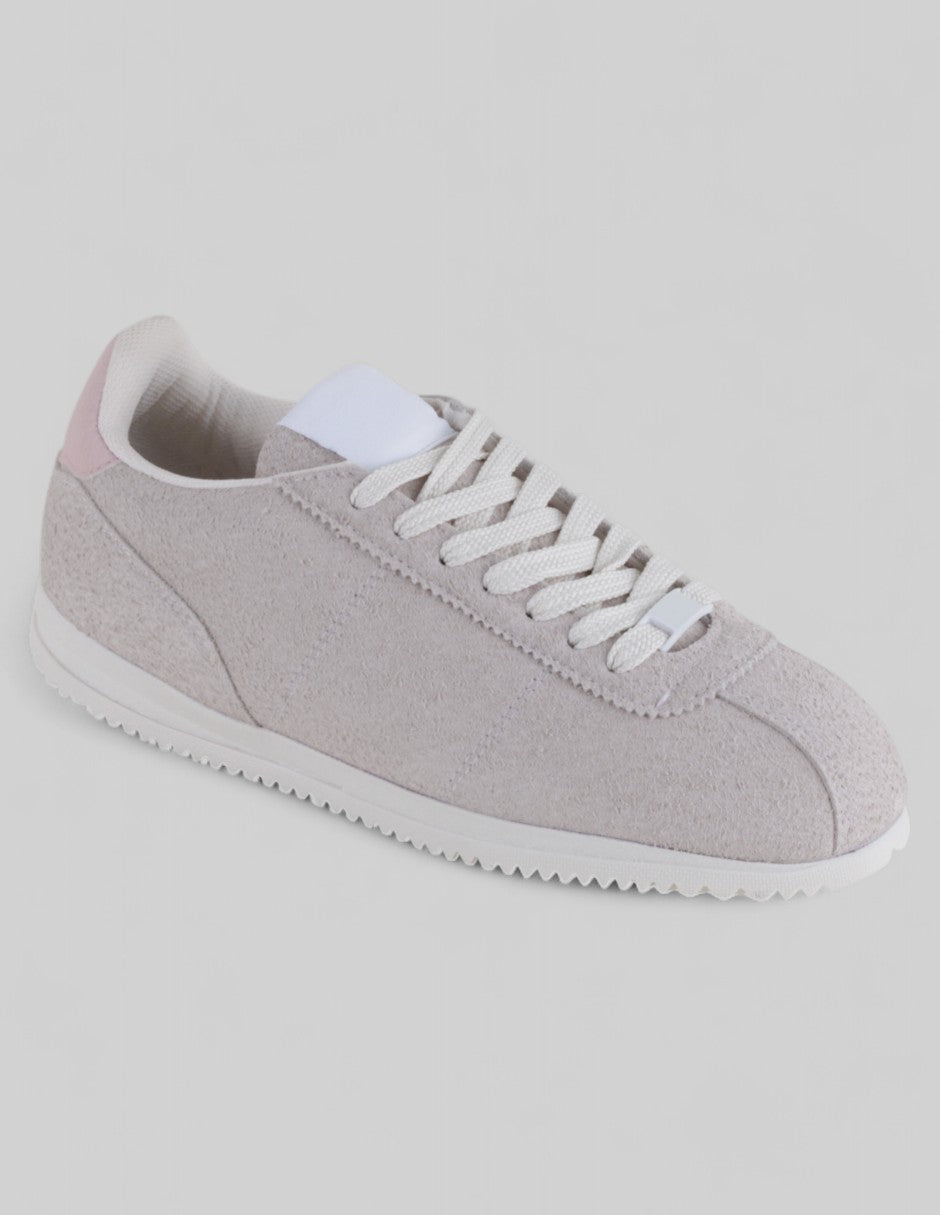 Tenis con cordones Exterior Textil Color Beige Para Mujer De RBCOLLECTION