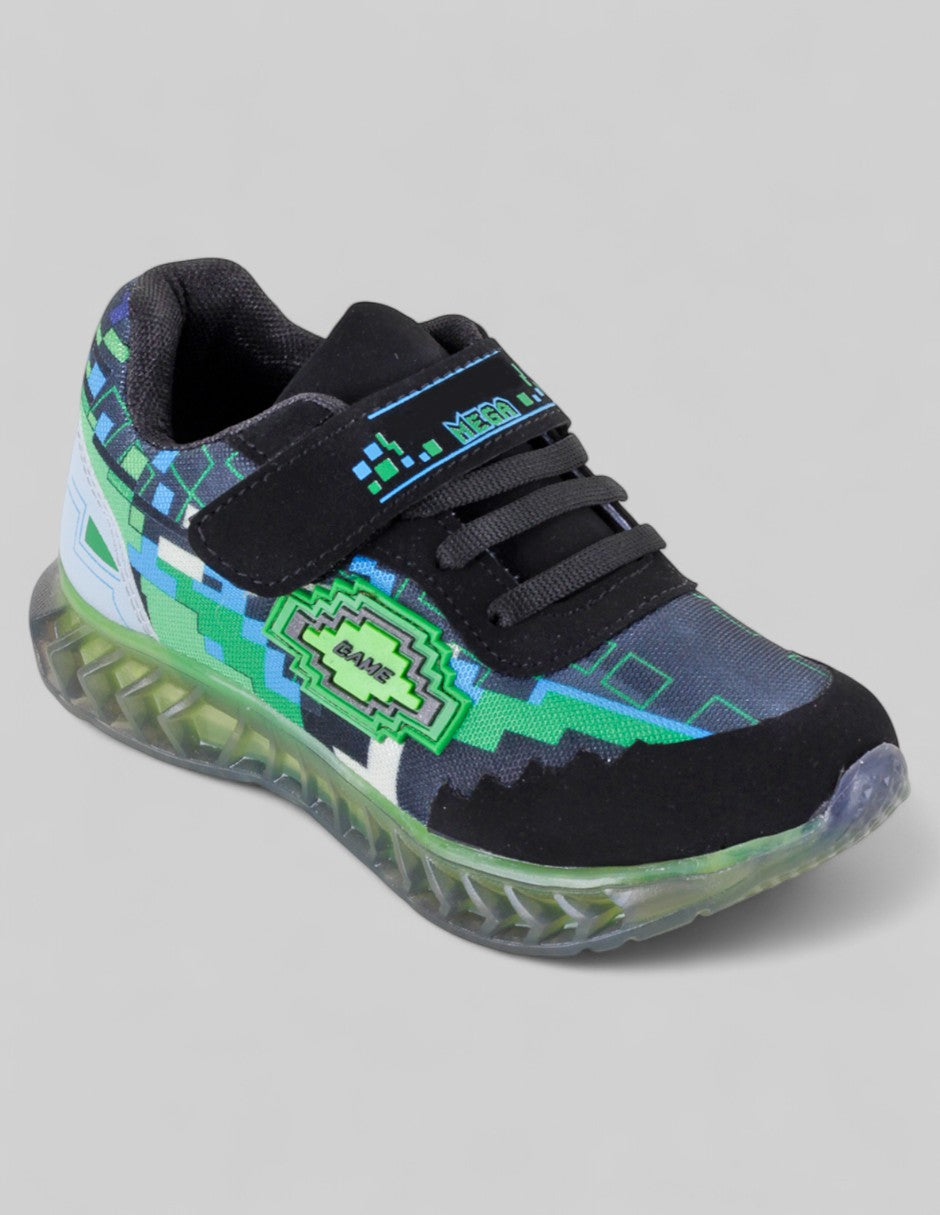Tenis Kids  en Textil – Verde
