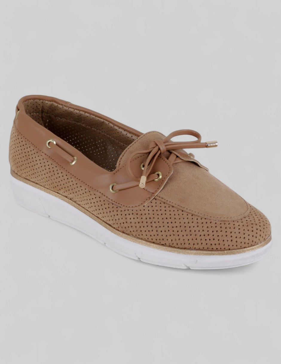 Mocasines Onne en Textil – Café
