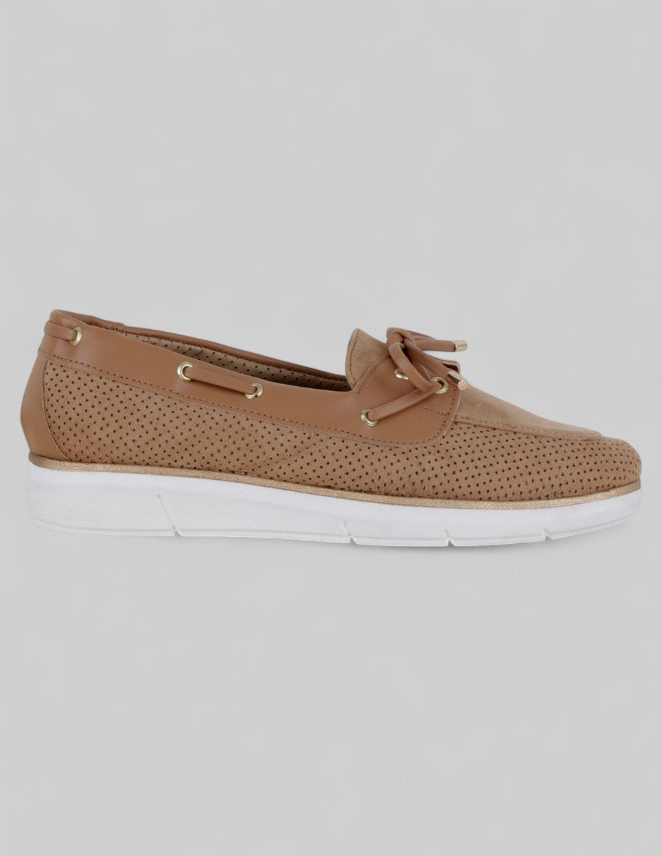 Mocasines Onne en Textil – Café