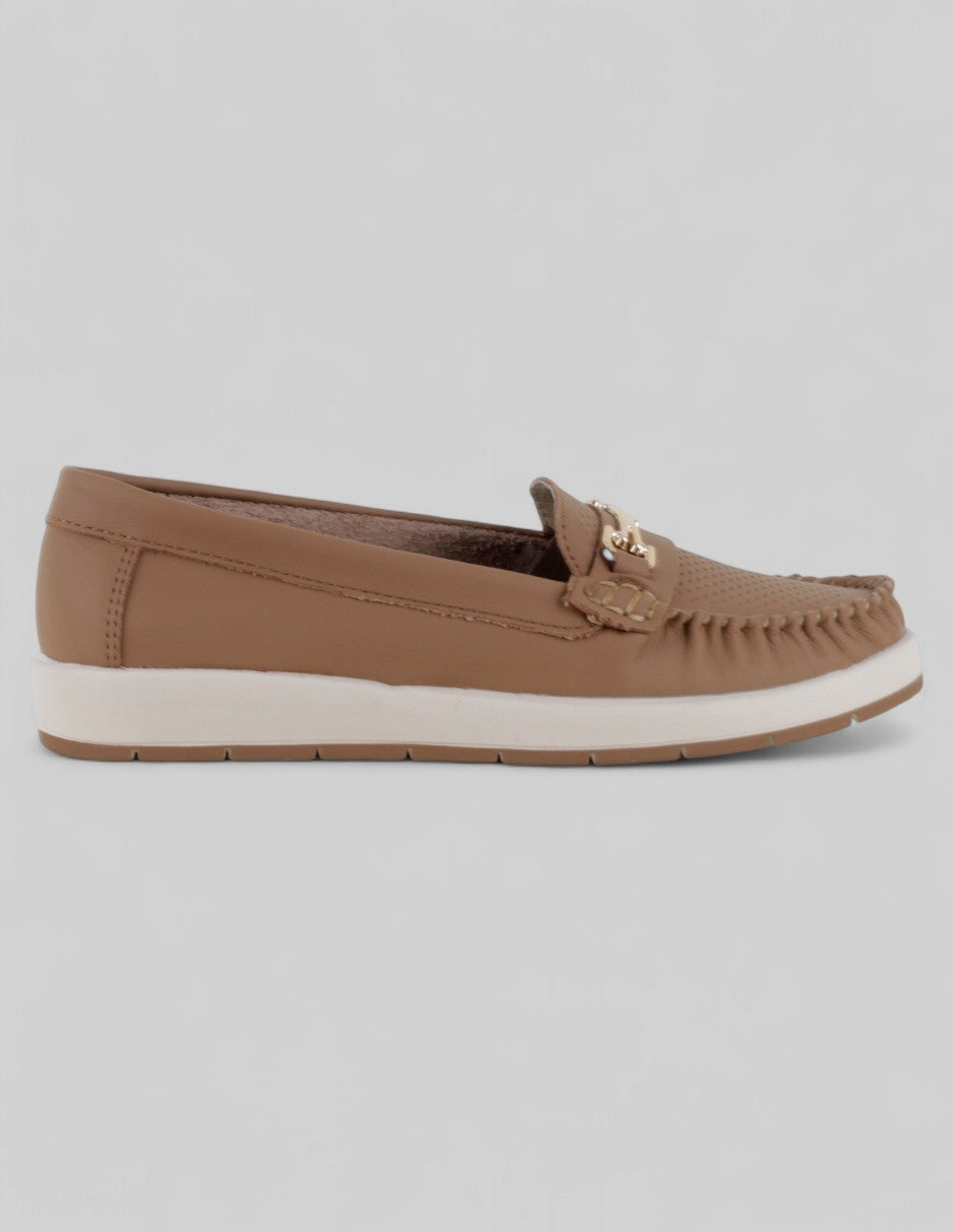Mocasines Onne en Piel – Café