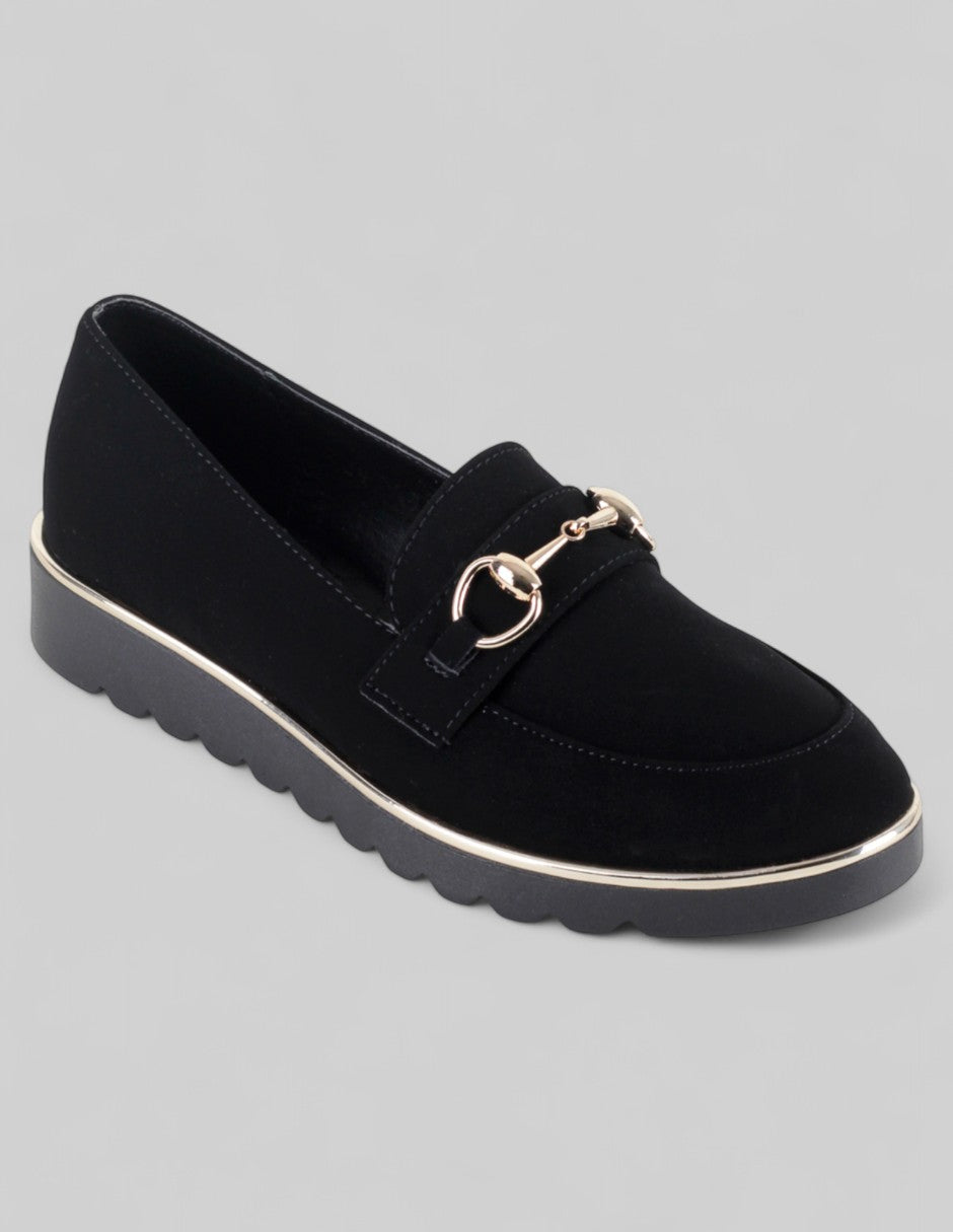 Mocasines Exterior Gamuza sintética Color Negro Para Mujer De RBCOLLECTION