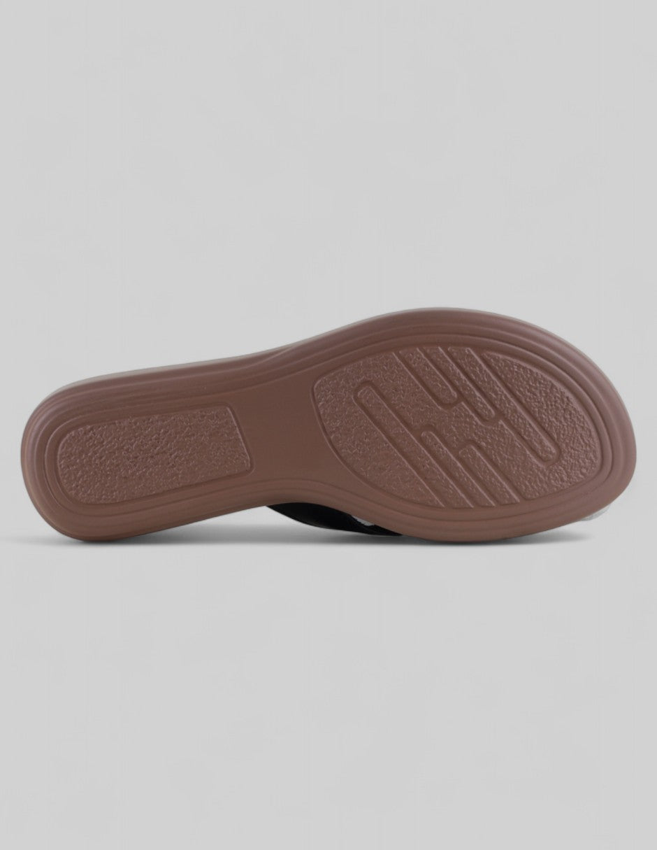 Sandalias clásicas Daily  en Piel vegana – Negro