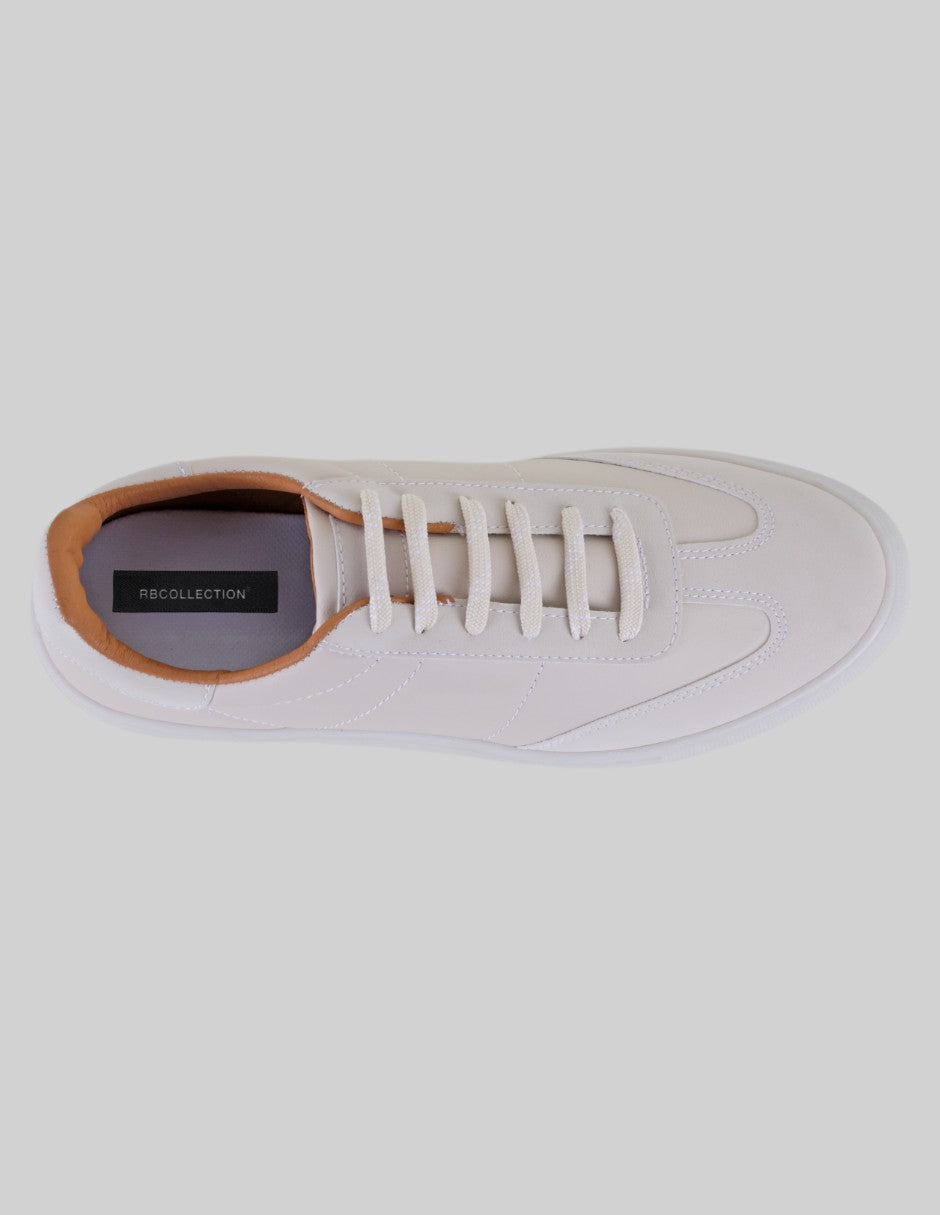 Tenis con cordones Urban en Piel vegana – Beige