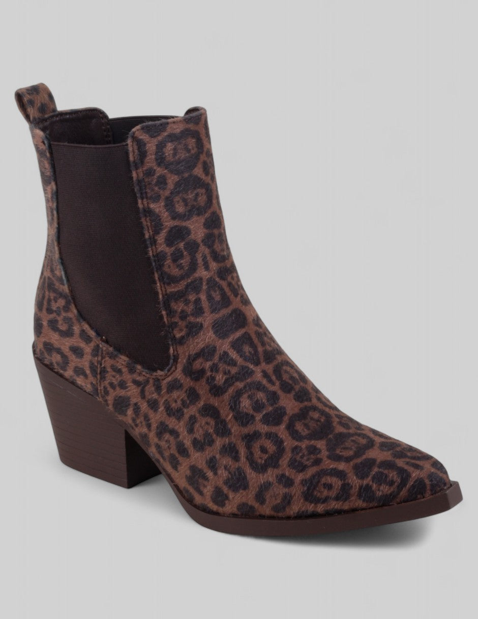 Botas tipo western Exterior Textil Color Café Para Mujer De RBCOLLECTION