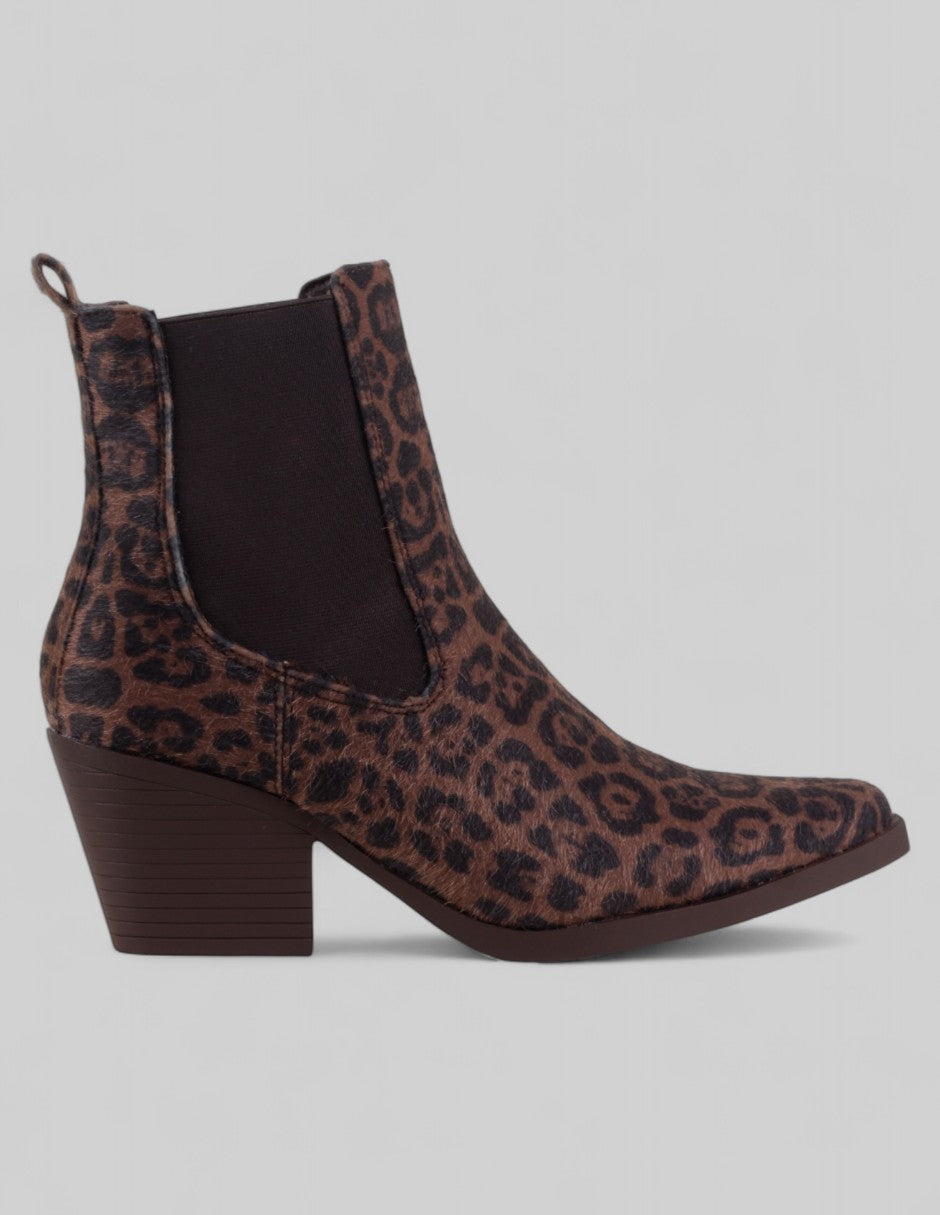 Botas tipo western Zhara en Textil – Café