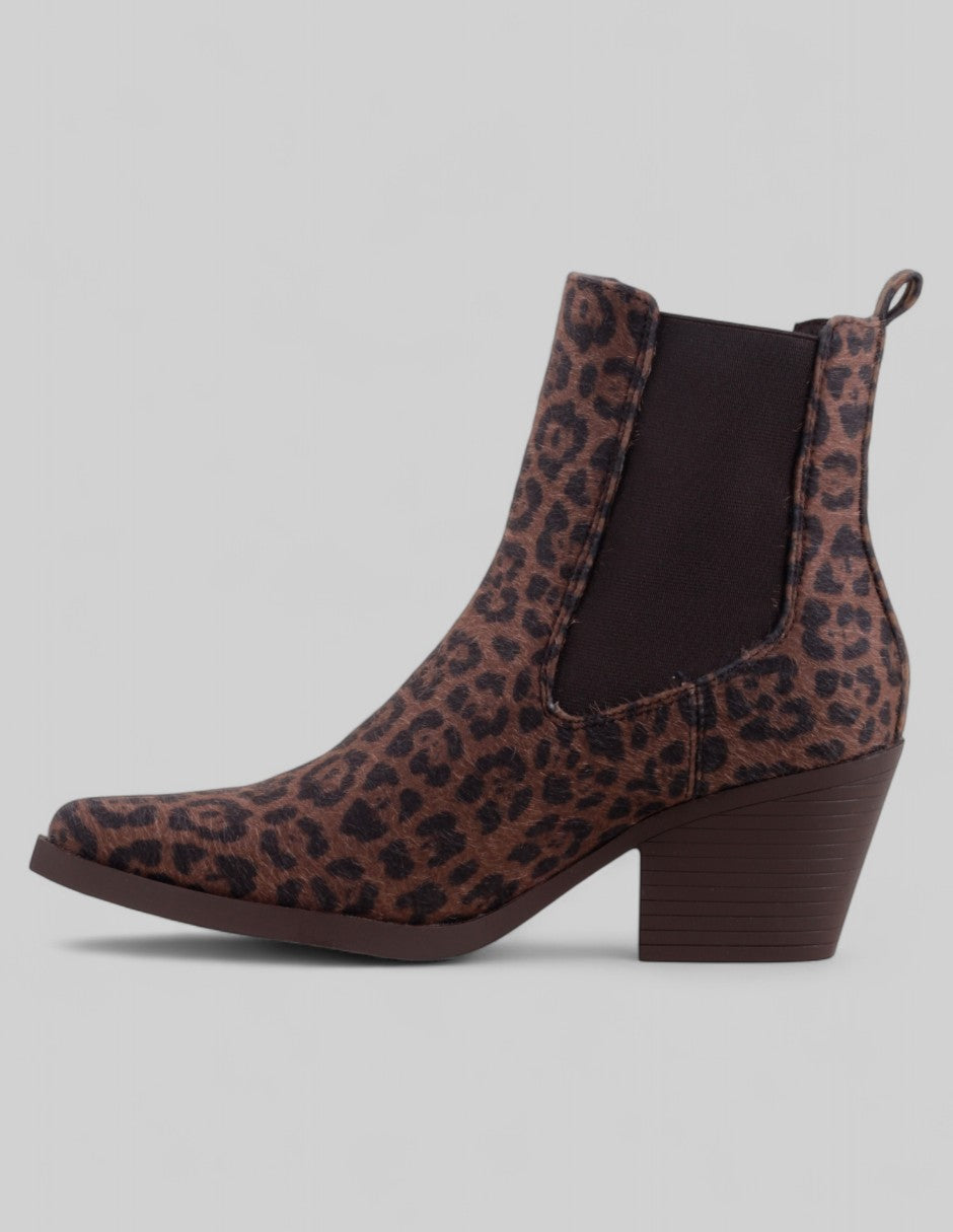 Botas tipo western Zhara en Textil – Café