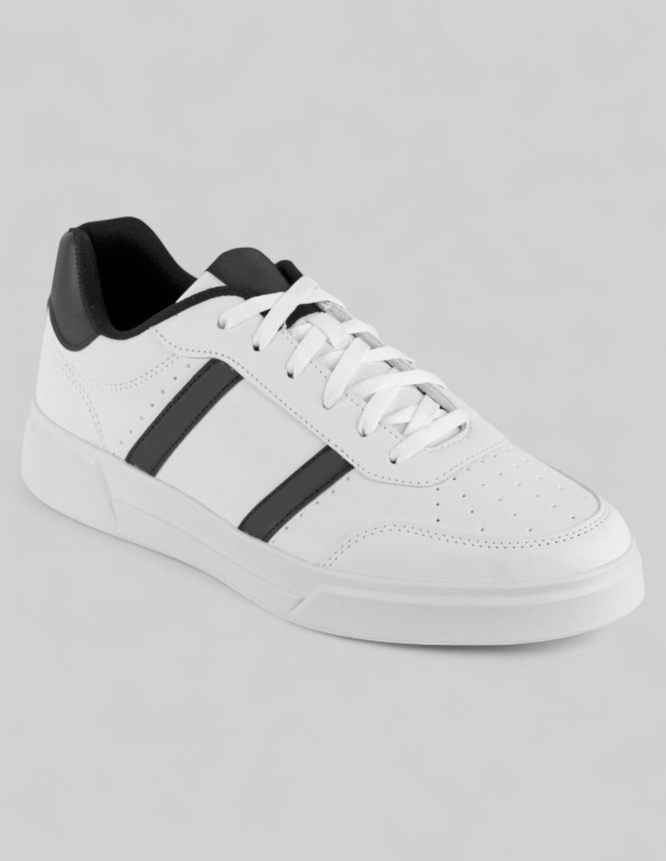 Tenis con cordones Exterior Piel vegana Color Blanco Para Hombre De RBCOLLECTION