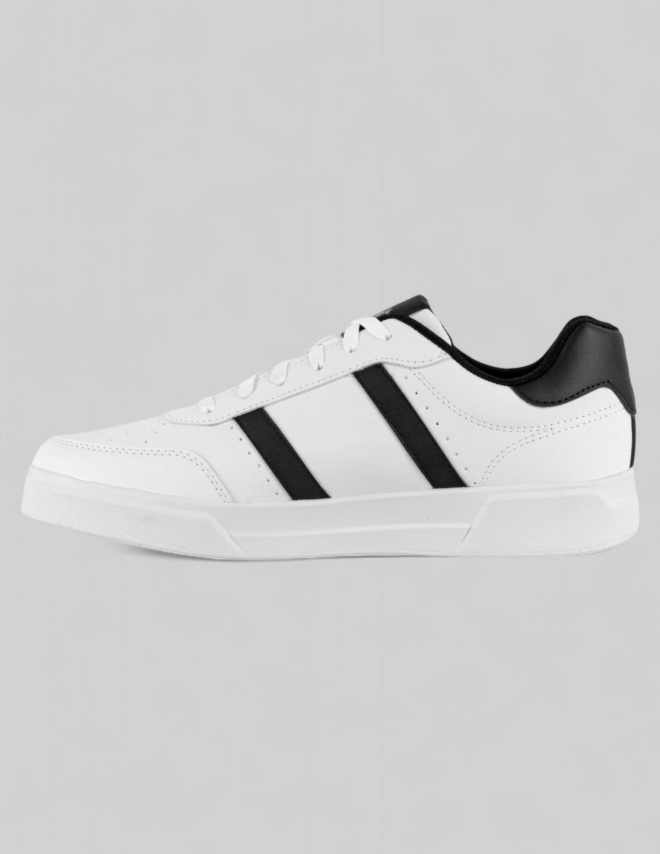 Tenis con cordones Urban en Piel vegana – Blanco