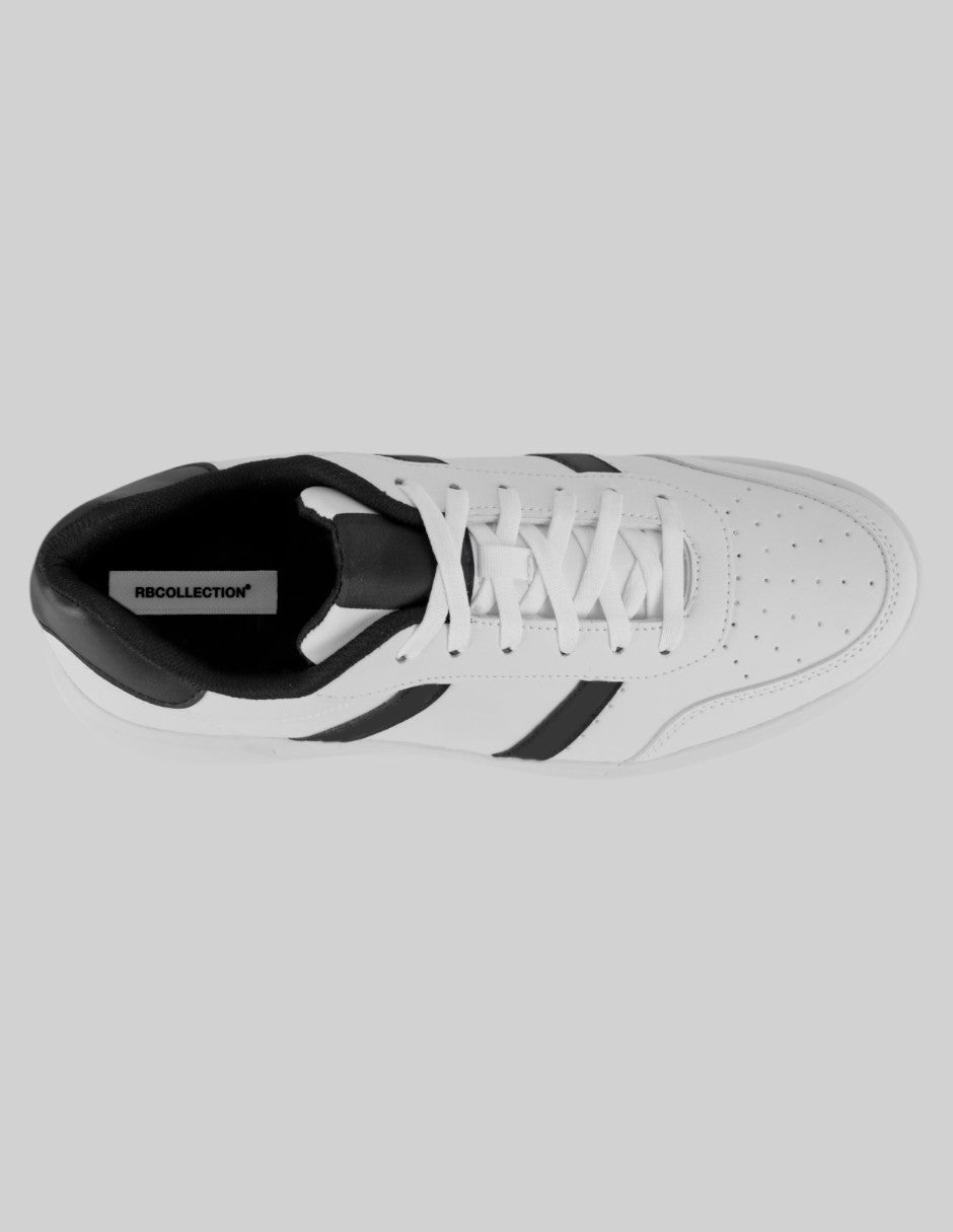Tenis con cordones Urban en Piel vegana – Blanco