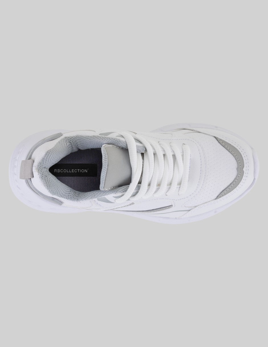 Tenis Kids  en Piel vegana – Blanco