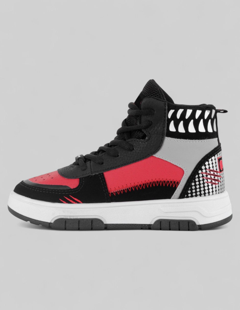 Tenis Kids  en Piel vegana – Negro