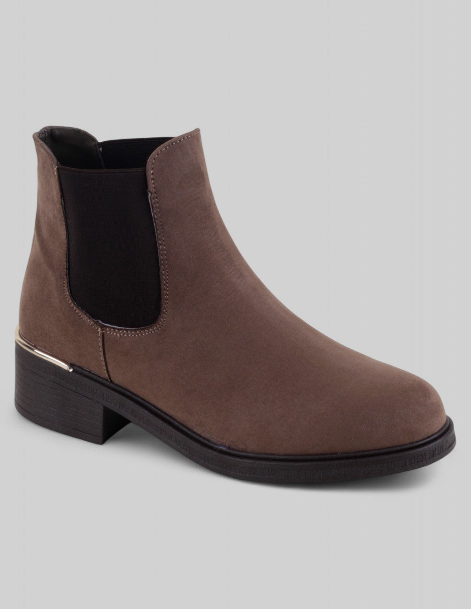 Botas casuales Exterior Gamuza Color Café Para Mujer De RBCOLLECTION