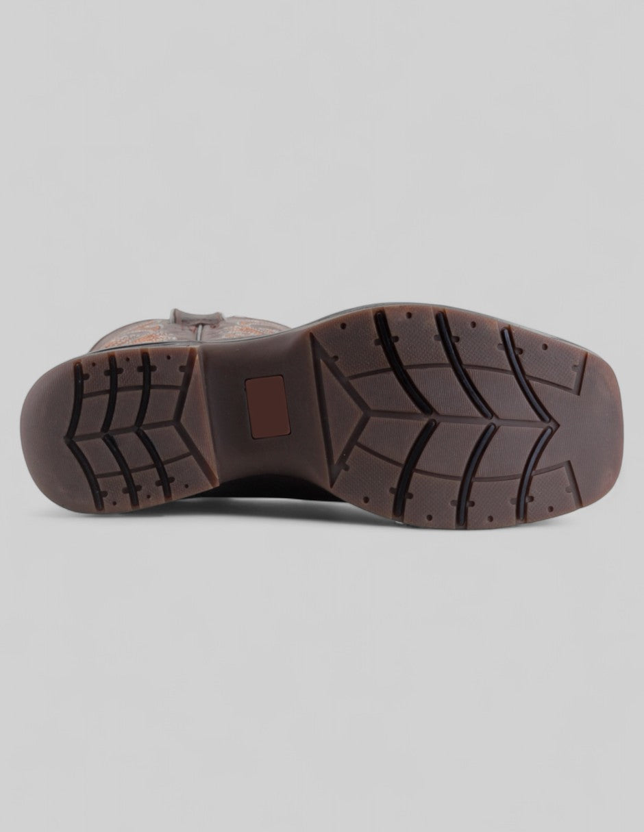 Botas western Cowboy en Piel – Café