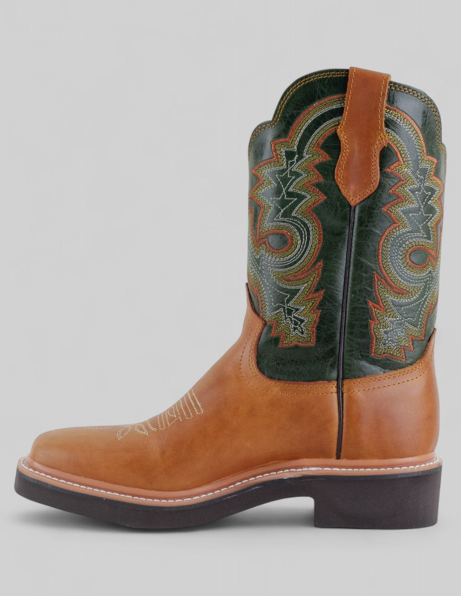 Botas tipo western Cowboy en Piel – Café