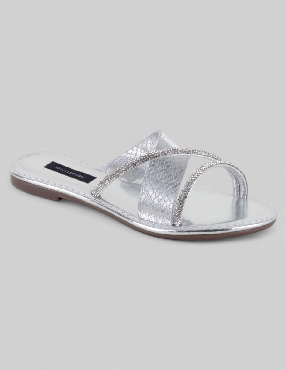 Sandalias de piso Soft en Sintético – Plata