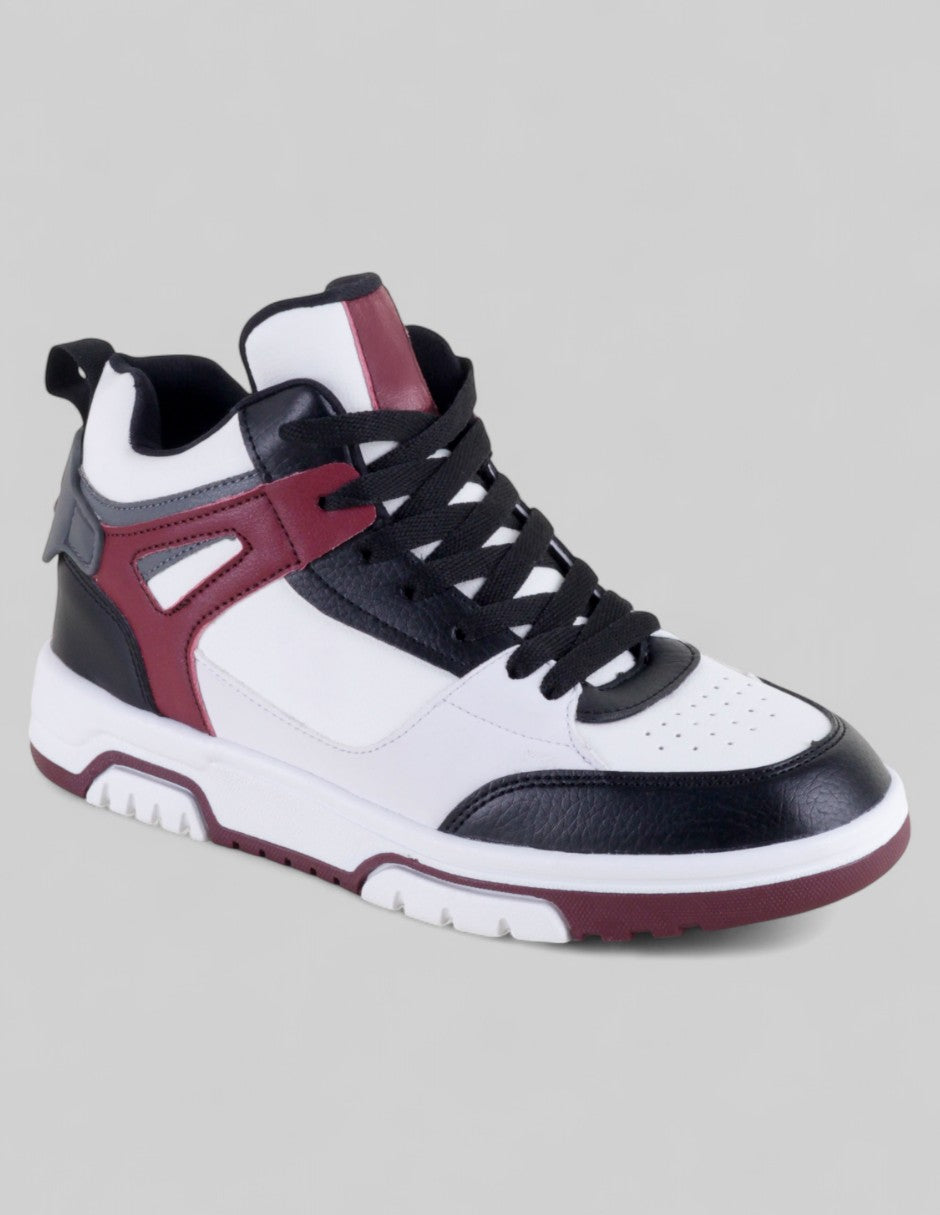 Tenis con cordones Exterior Piel vegana Color Blanco Para Mujer De RBCOLLECTION