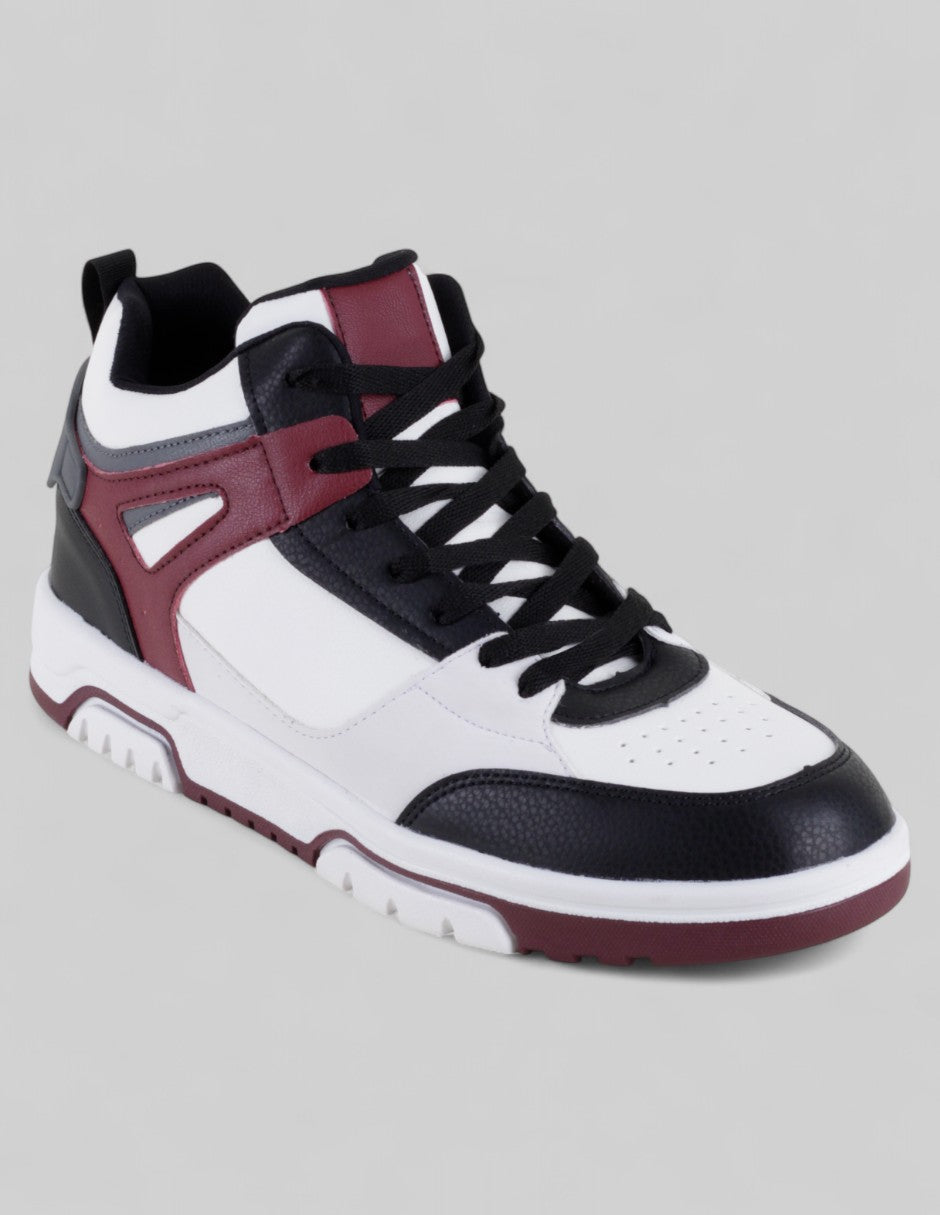 Tenis con cordones Exterior Piel vegana Color Blanco Para Hombre De RBCOLLECTION