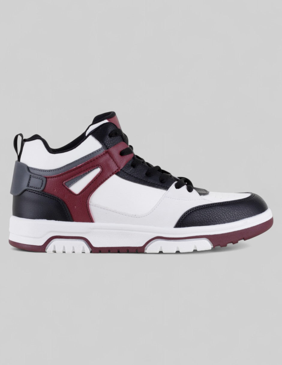 Tenis con cordones Agle en Piel vegana – Blanco