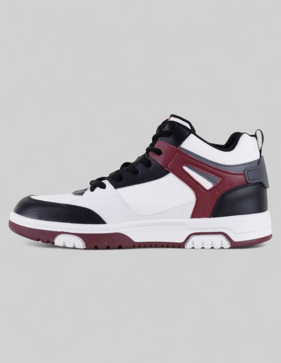 Tenis con cordones Agle en Piel vegana – Blanco