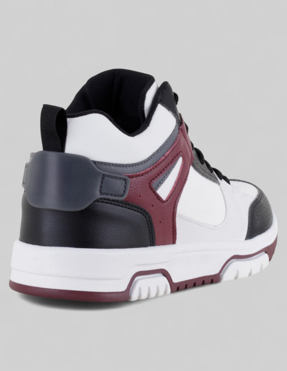 Tenis con cordones Agle en Piel vegana – Blanco