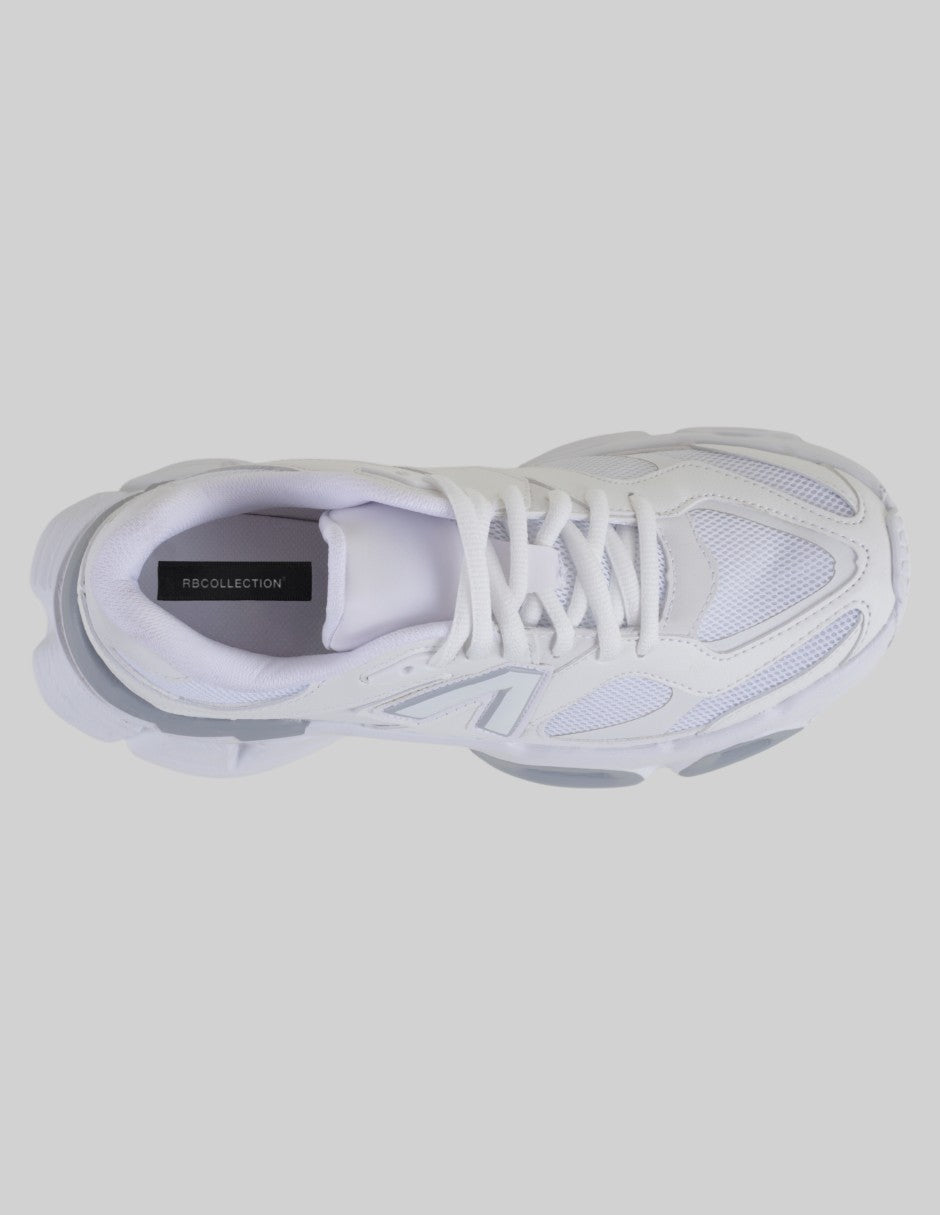 Tenis tipo deportivo  Agle en Textil – Blanco