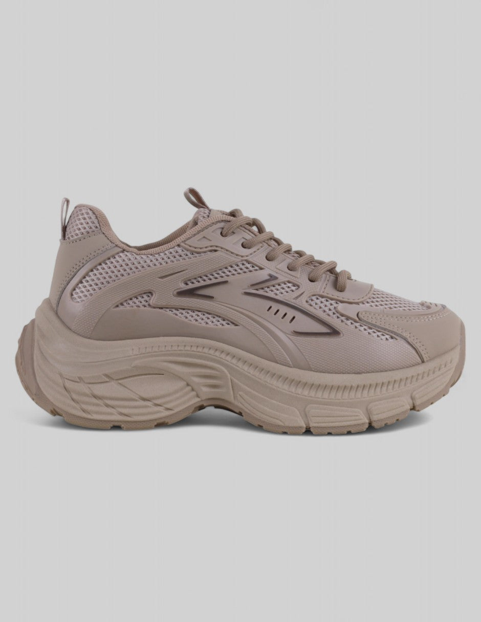 Tenis tipo deportivo   TRX en Textil – Beige