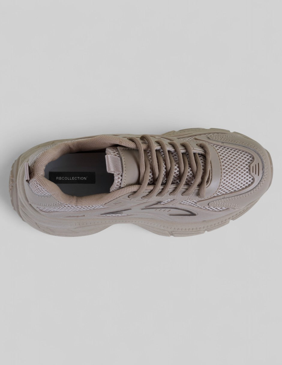 Tenis tipo deportivo   TRX en Textil – Beige