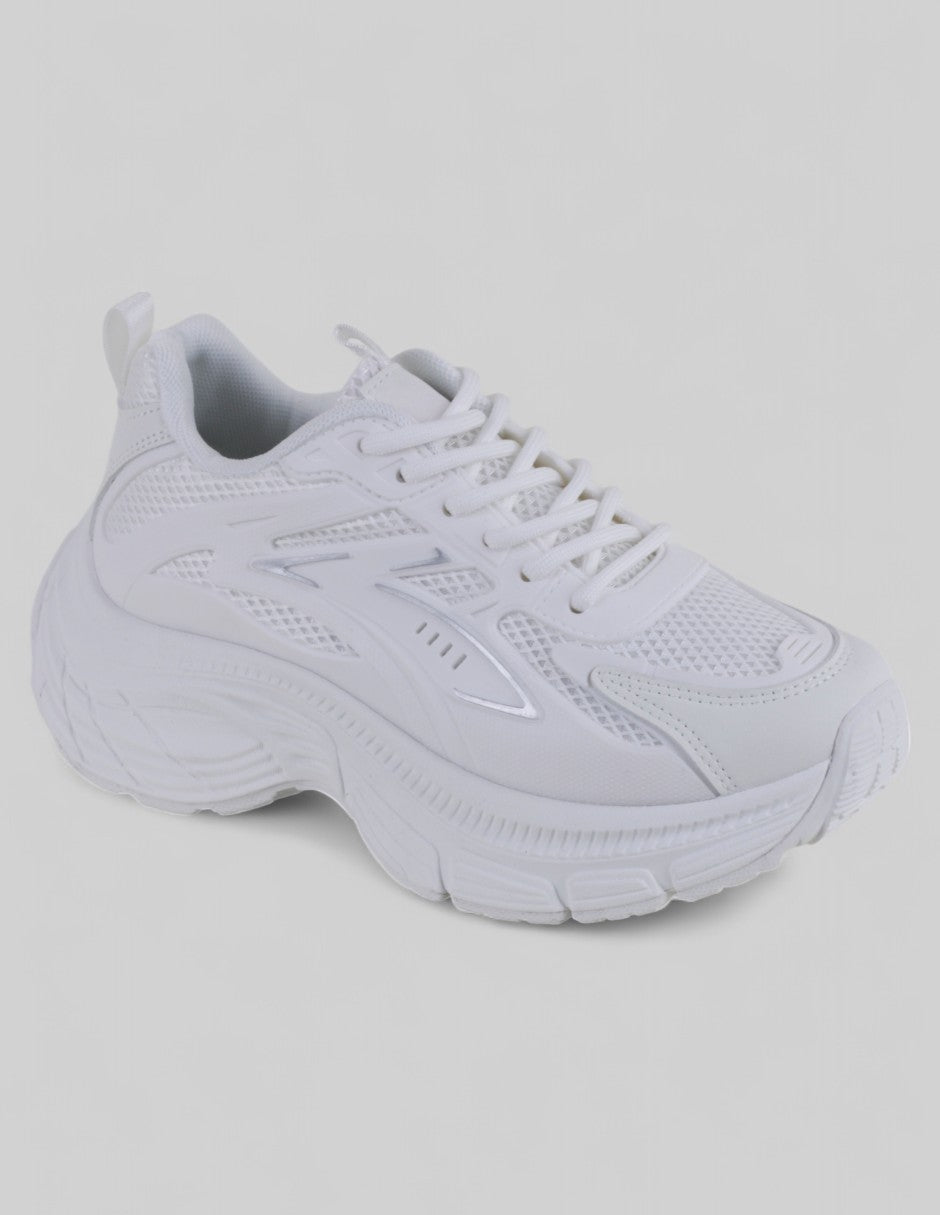 Tenis tipo deportivo Exterior Textil Color Blanco Para Mujer De RBCOLLECTION