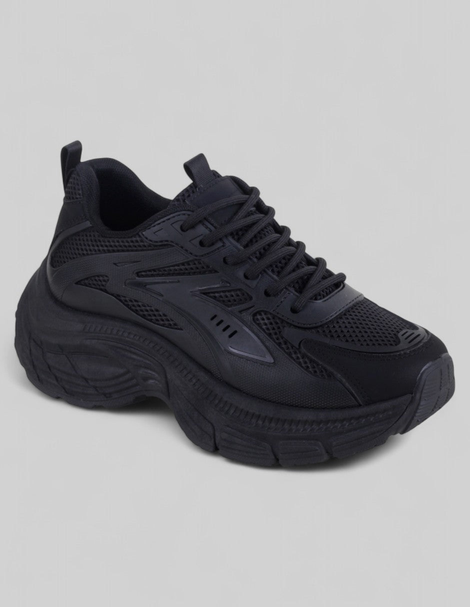 Tenis tipo deportivo Exterior Textil Color Negro Para Mujer De RBCOLLECTION