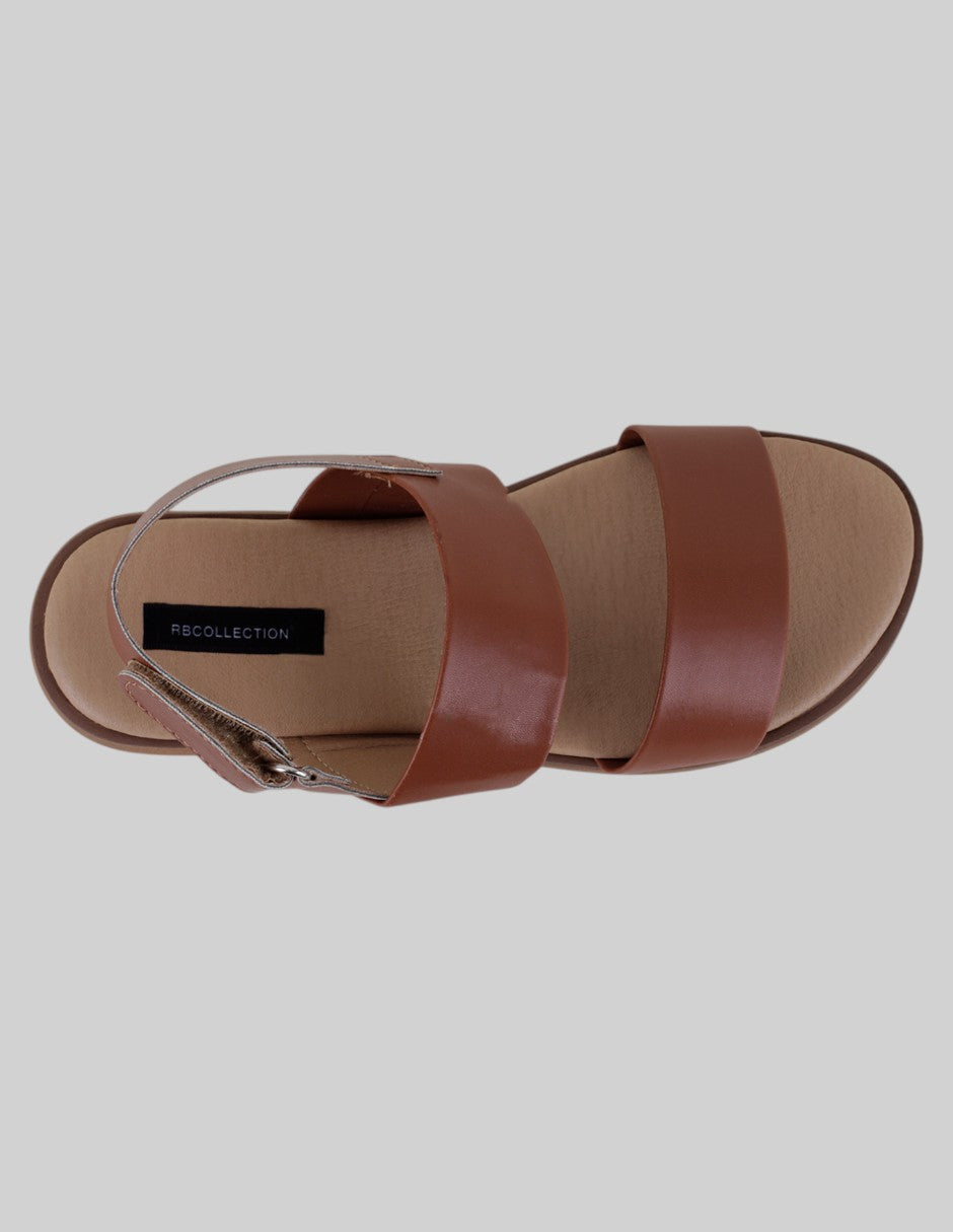 Sandalias de piso Steps en Piel vegana – Café