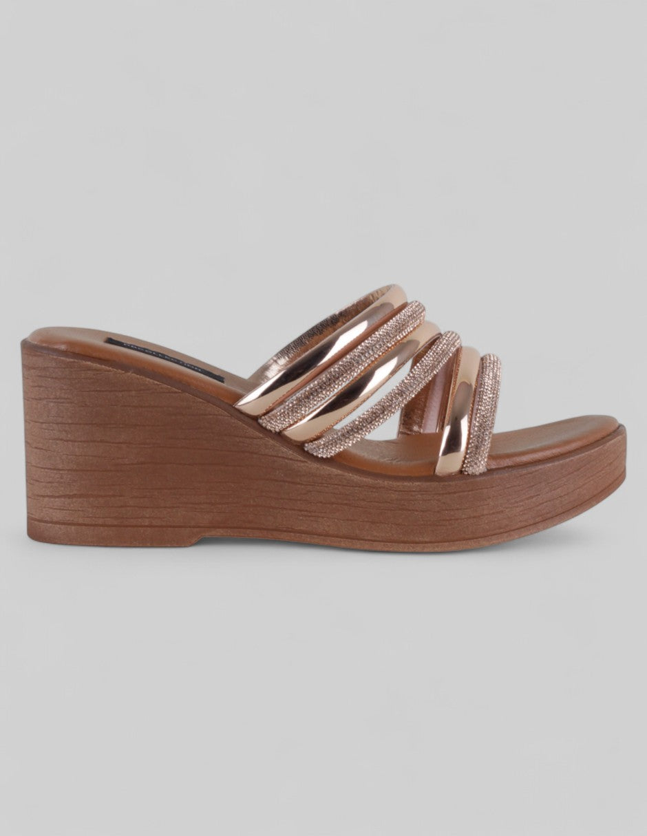 Sandalias con plataforma Steps en Sintético – Dorado