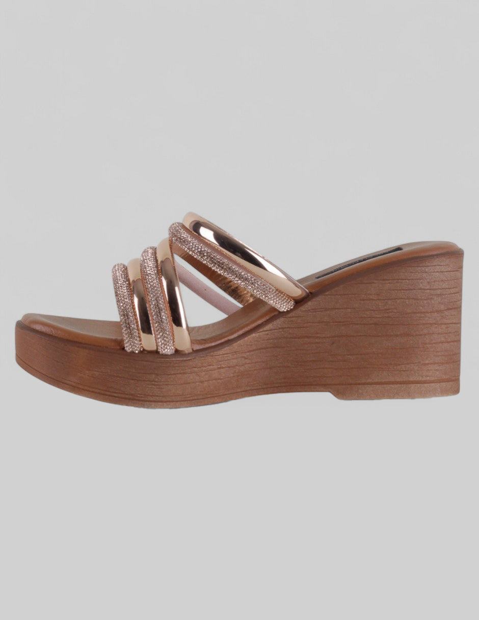 Sandalias con plataforma Steps en Sintético – Dorado